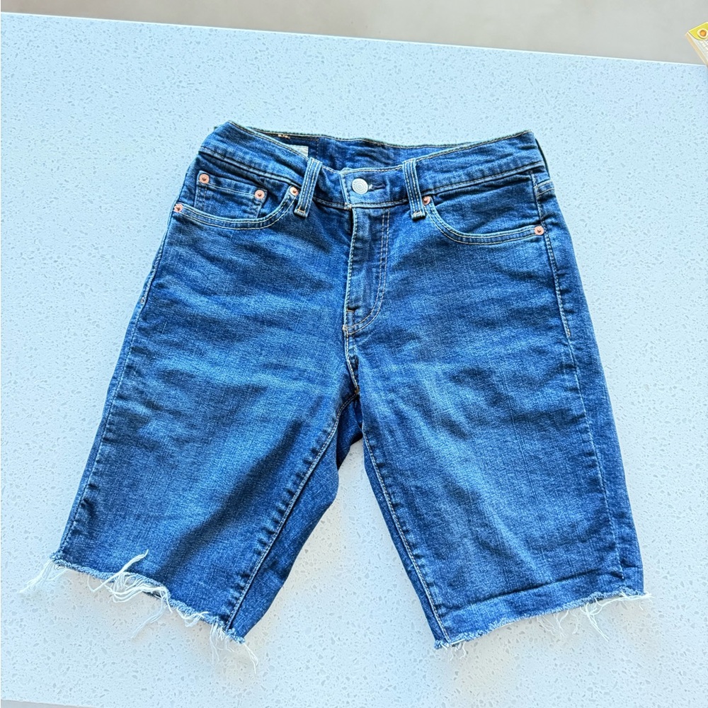 Levi's 511‎ Blue Denim Cut off Shorts 28”